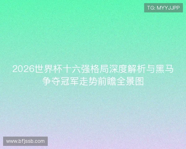 2026世界杯十六强格局深度解析与黑马争夺冠军走势前瞻全景图